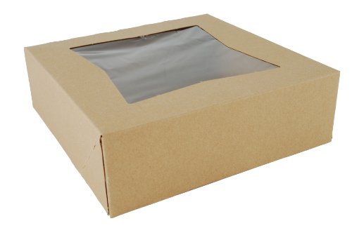 Southern Champion Tray 23133K 牛皮纸板带锁角窗面包盒，19 英寸长 x 14 英寸宽 x 4 英寸高（每箱 50 个）