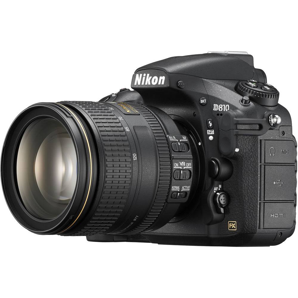 Nikon D810 FX格式数码单反，带24-120mm f / 4G ED VR镜头...