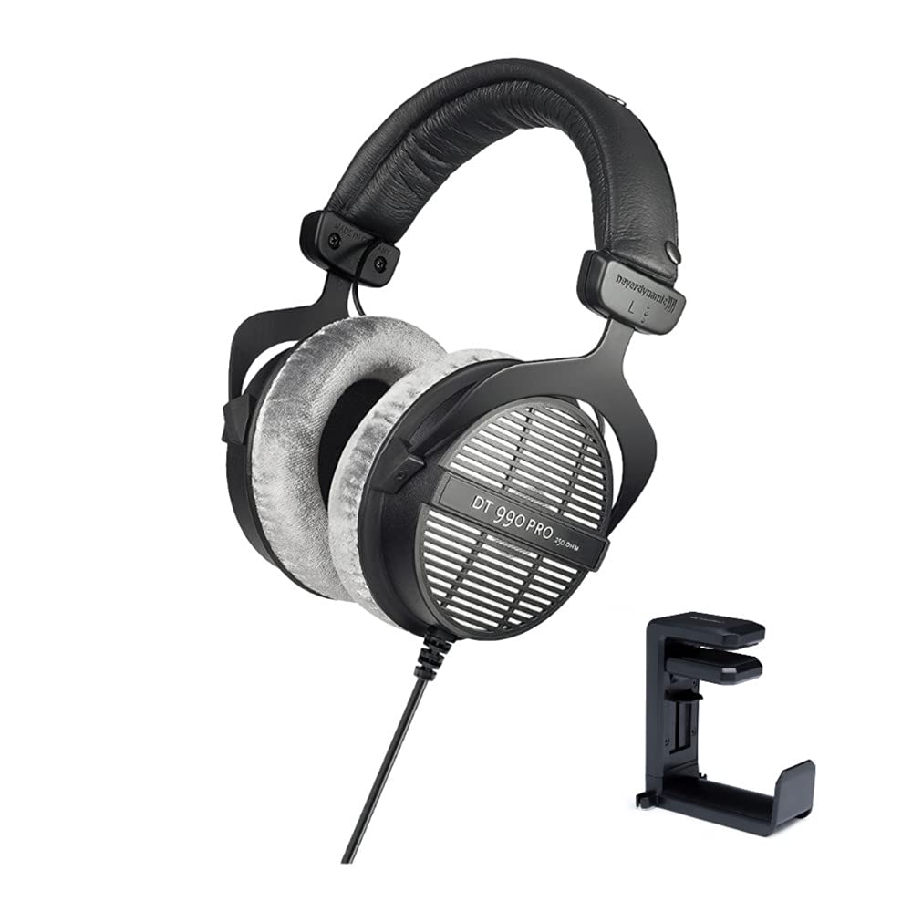 BeyerDynamic DT-990 Pro 声学开放式耳机（250 欧姆），带 Knox Gear 耳机挂...