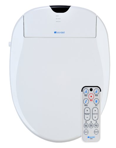 Brondell S1000-EW Swash 1000 高级坐浴盆加长马桶座圈，白色