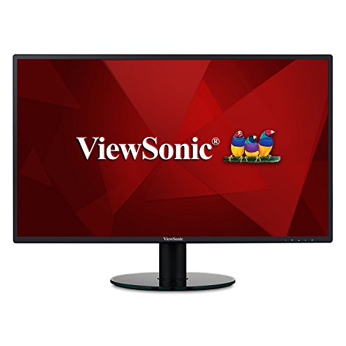 Viewsonic VA2719-2K-SMHD 27英寸IPS 2K 1440p无边框LED显示器，带有用于家庭和办公室的HDMI和VGA输入，黑色