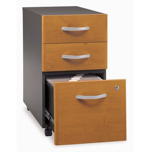 Bush 汉森·樱桃系列家具系列C 3抽屉立式木质文件柜