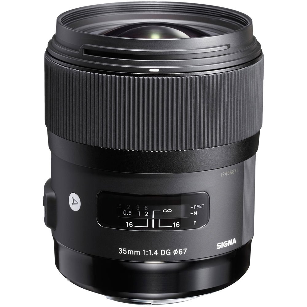 SIGMA 35mm F1.4 Art DG HSM Lens for Canon, Black, 3.7 x 3.03 x 3.03 (340101)