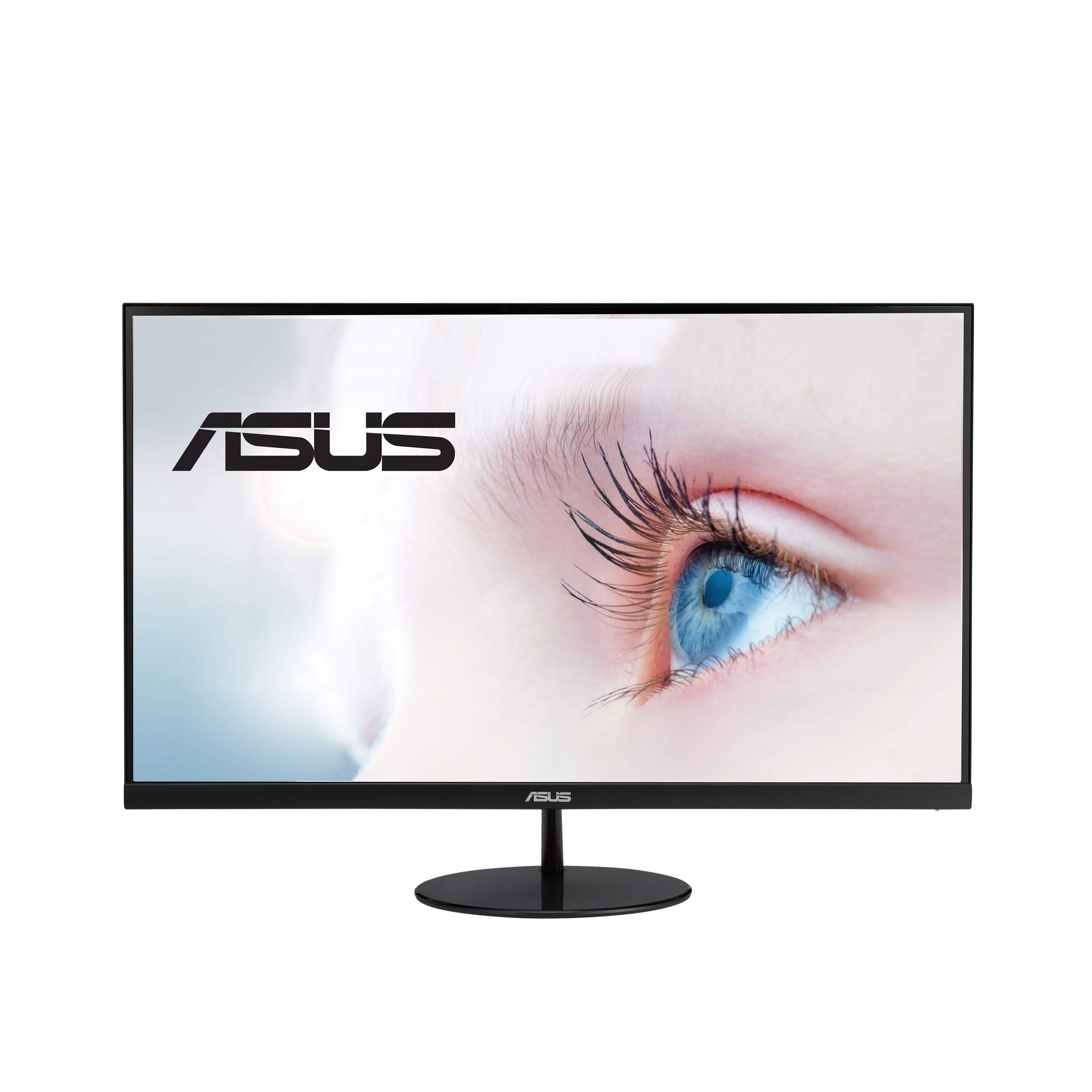 Asus VL249HE 23.8 护眼显示器，1080P 全高清，75Hz，IPS，自适应同步/自由同步，护眼，HDMI VGA，无框超薄设计，VESA 壁挂式