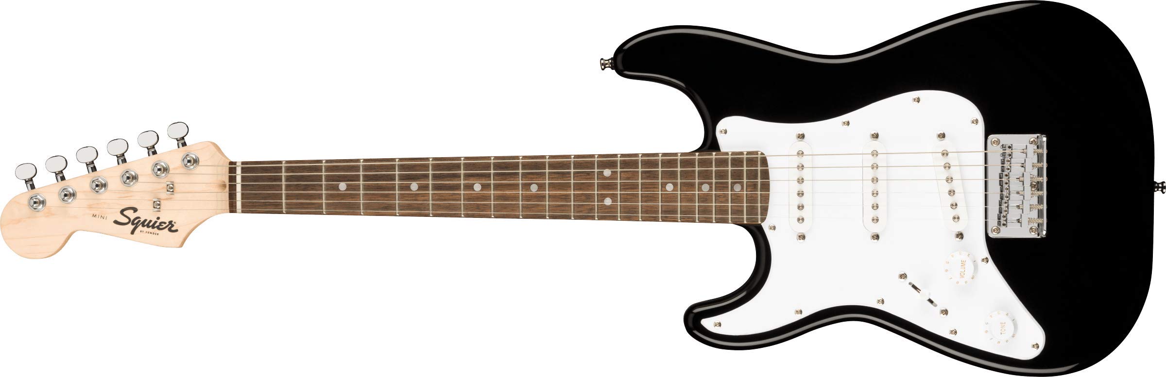 Fender Squier by Mini Strat，Laurel 指板，黑色，左手...