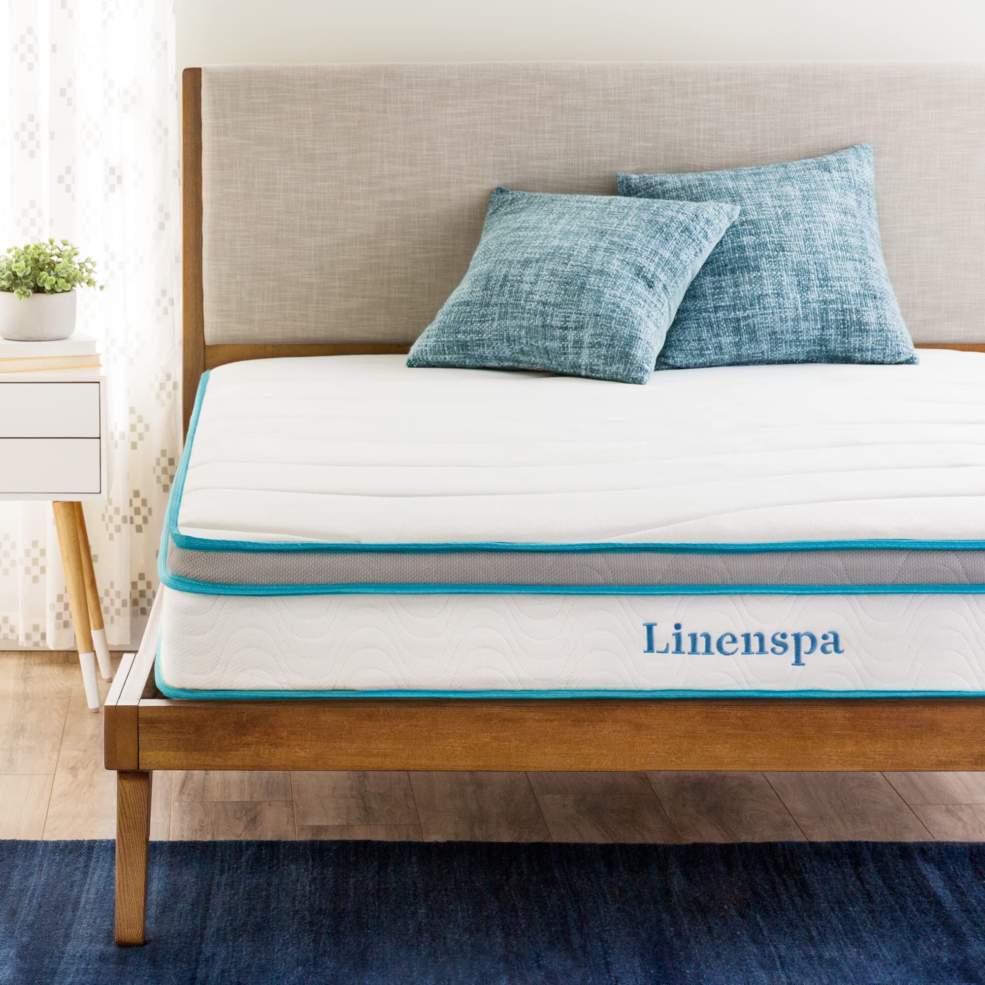 Linenspa 记忆海绵和内置弹簧混合床垫