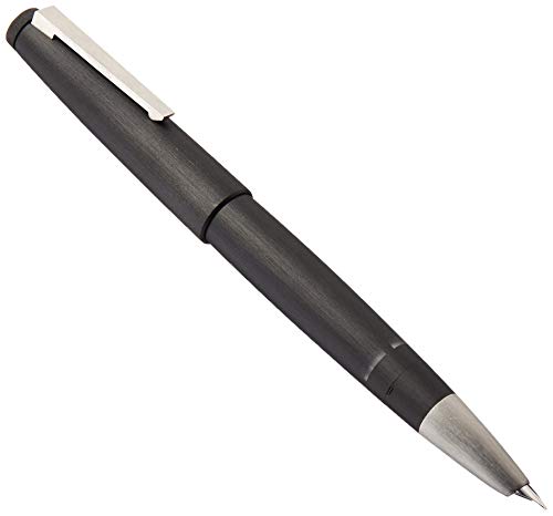 Lamy 黑色 2000 钢笔，14 克拉。镀铂金色细笔尖 (L01F)...