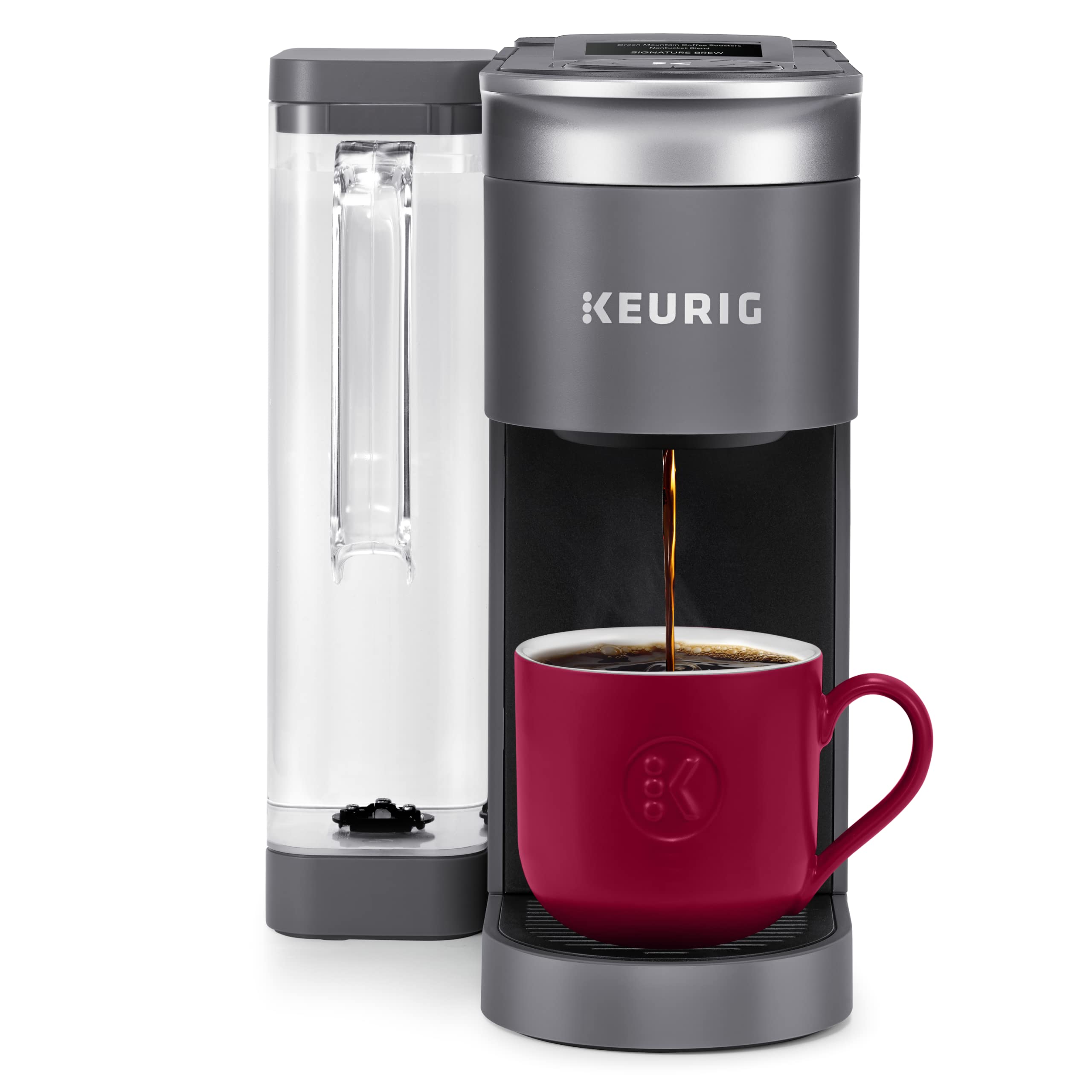 Keurig K-Supreme 智能咖啡机，MultiStream 技术，冲泡 6-12 盎司杯子尺寸，灰色...