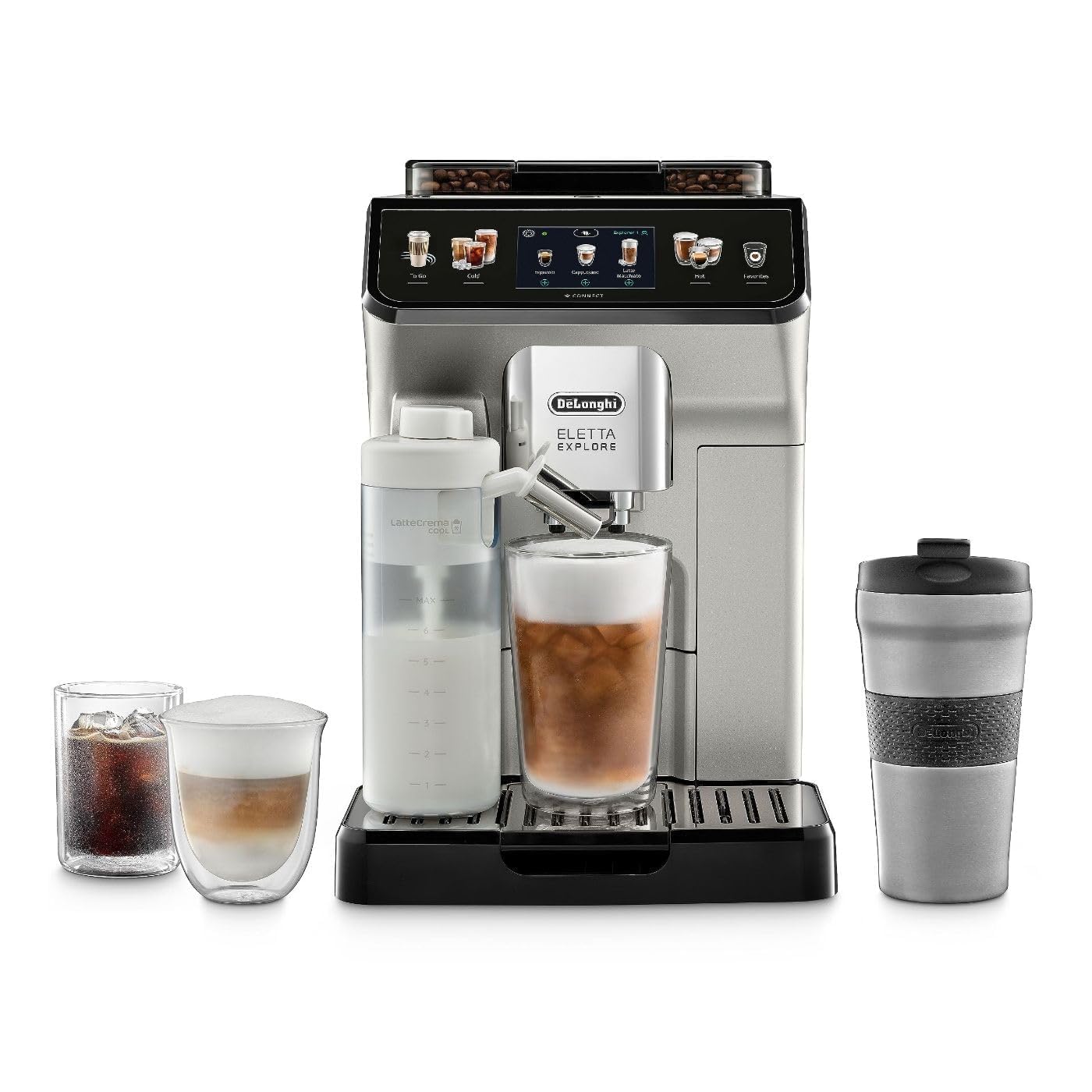 De'Longhi Eletta Explore Espresso Machine with C...