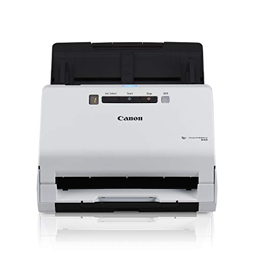 Canon imageFORMULA R40用于PC和Mac的Office文档扫描仪，彩色双面扫描，适合办公室或家庭使用的简便设置，包括扫描软件