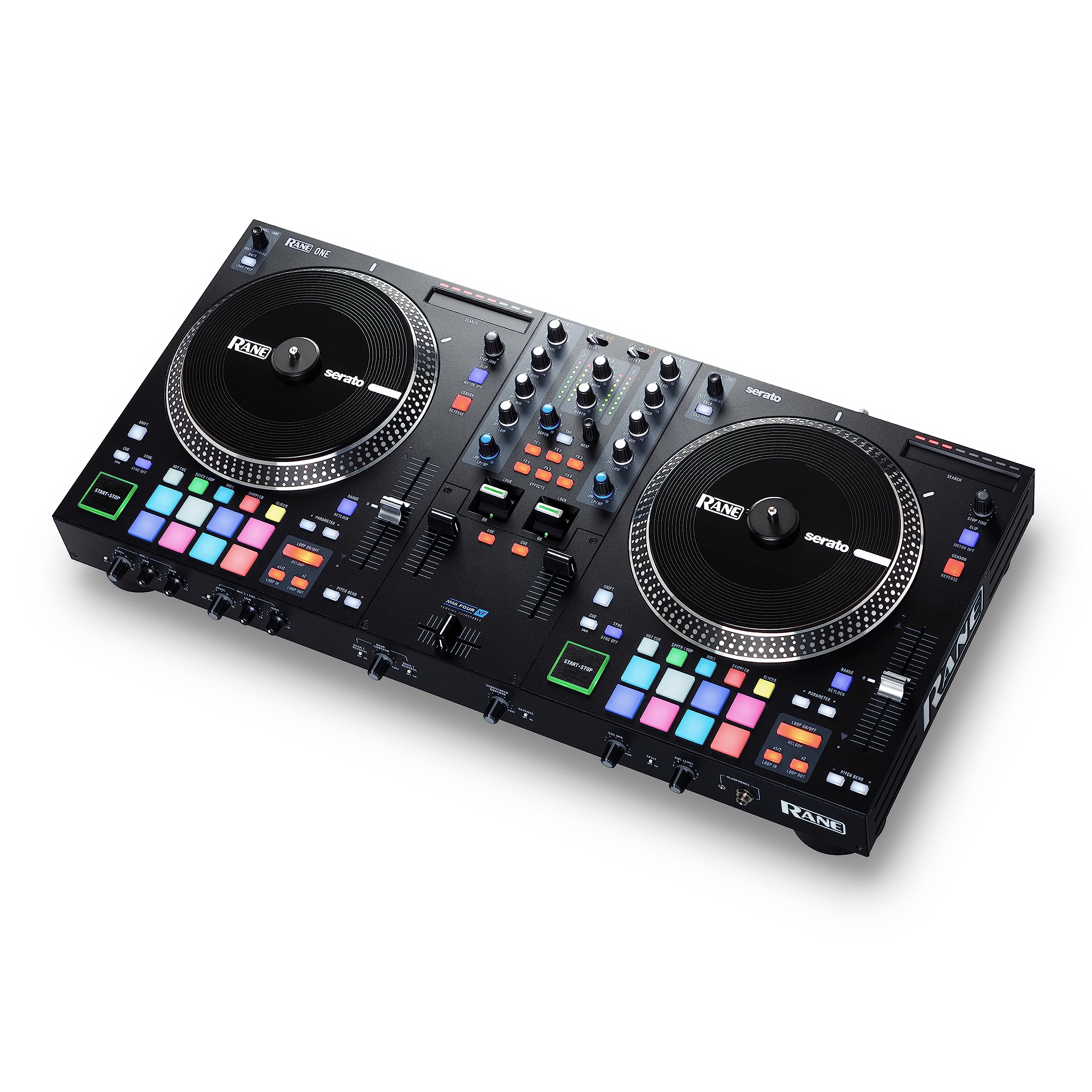 Rane ONE - Complete DJ Set and DJ Controller for Serato DJ with Integrated DJ Mixer, Motorized Platters and Serato DJ Pro Included