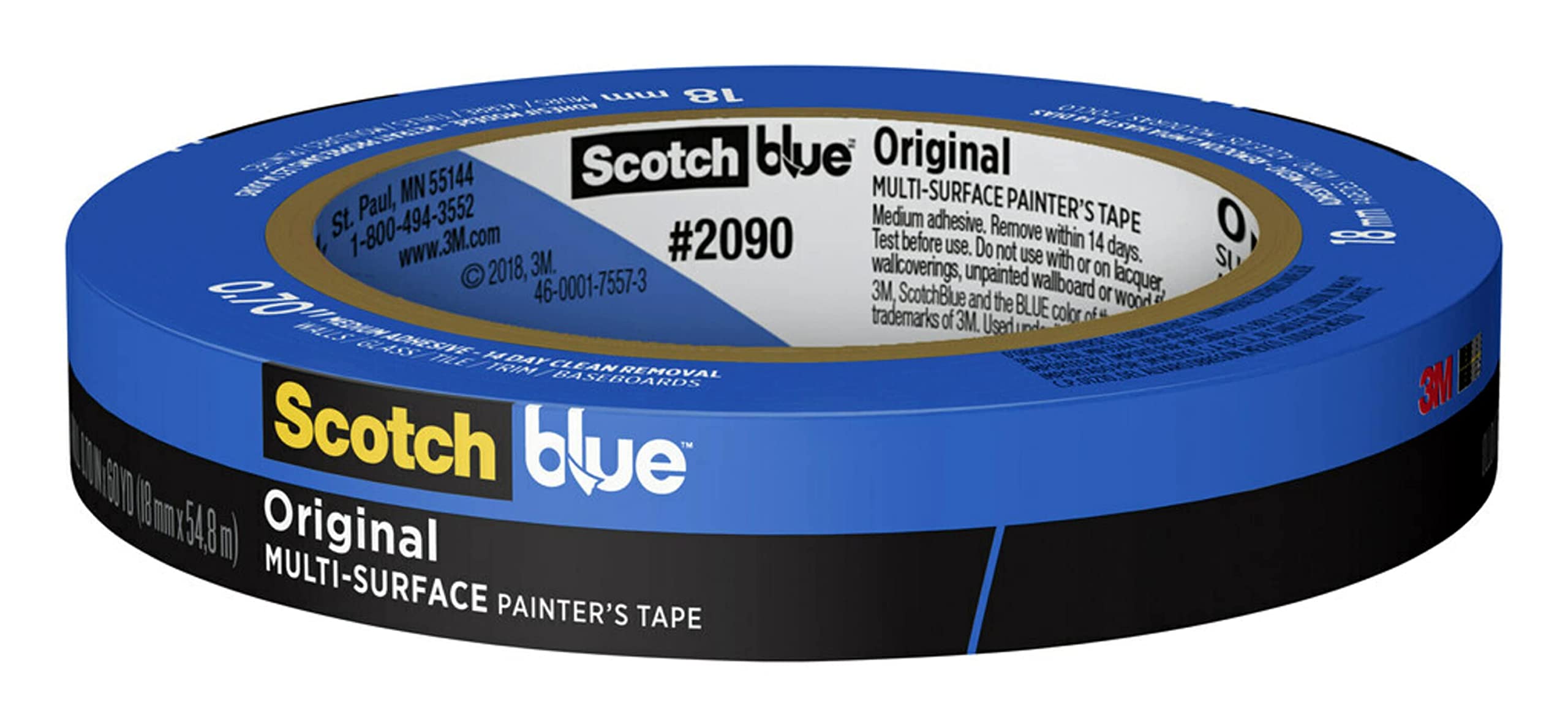 Scotch 蓝色原创多表面画家胶带