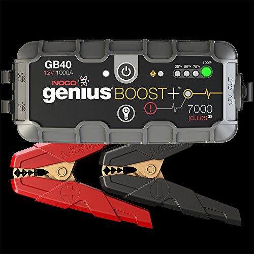 NOCO GB40 Boost Plus 12V 轻型应急启动器，适用于 ATV 电池（带灯）...