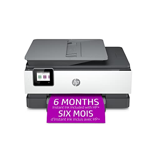 HP OfficeJet Pro 8025e 无线彩色一体式打印机，附赠 6 个月免费 Instant Ink + (1K7K3A)