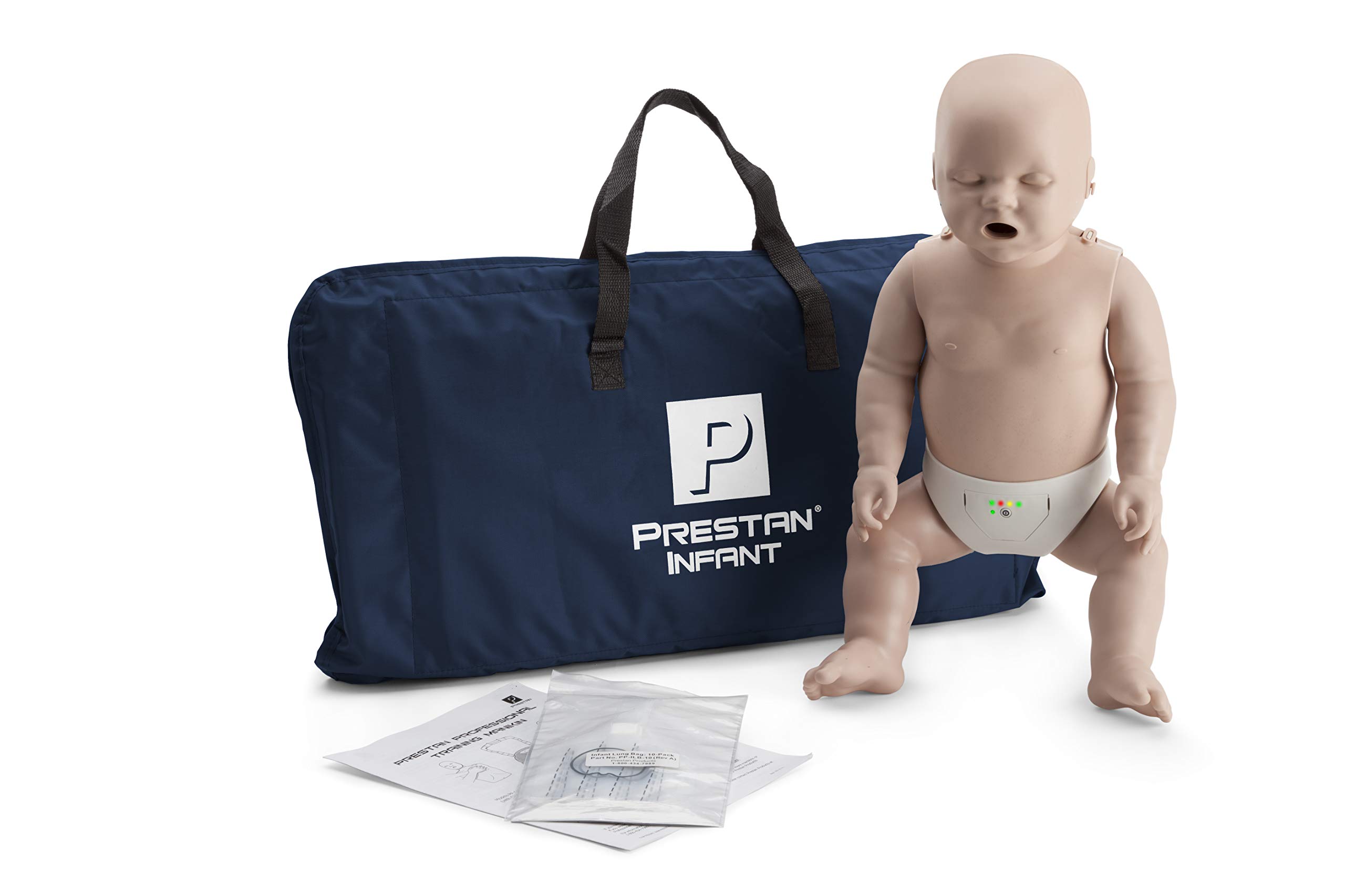 Prestan 带速率监视器的婴儿 CPR-AED 模型，中等皮肤...