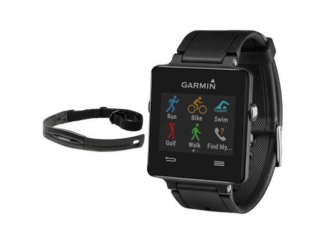 Garmin 带有GPS的Vivoactive启用健身Smartwatch Black（010-01297-00），带心律监测