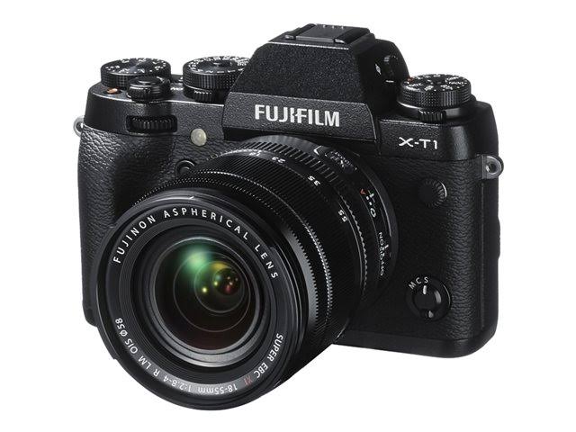 Fuji film X-T1 16 MP无反光镜数码相机，带3.0英寸LCD和XF18-55mm F2.8-4.0 R LM OIS镜头