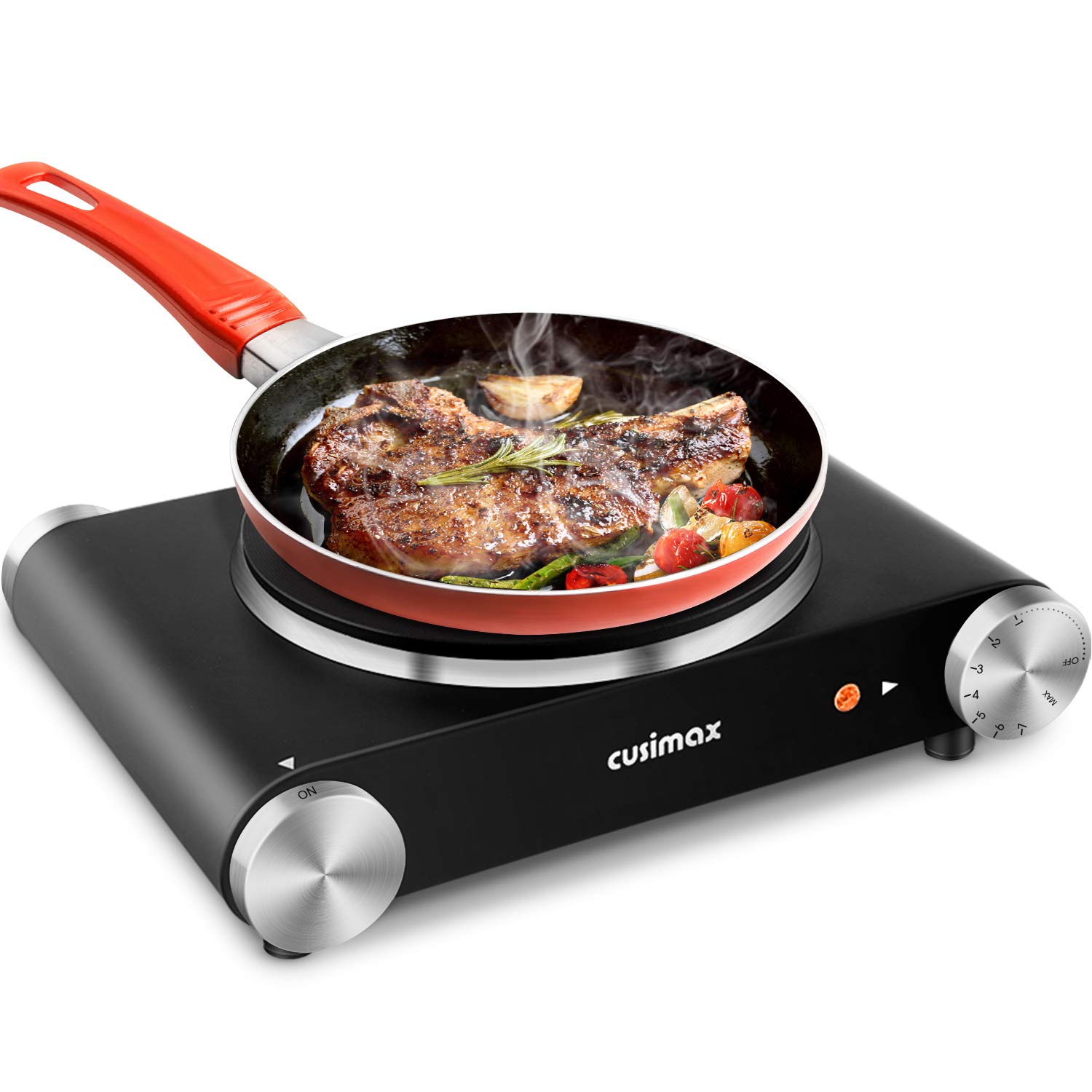CUSIMAX 电燃烧器、便携式电热板烹饪台面电灶