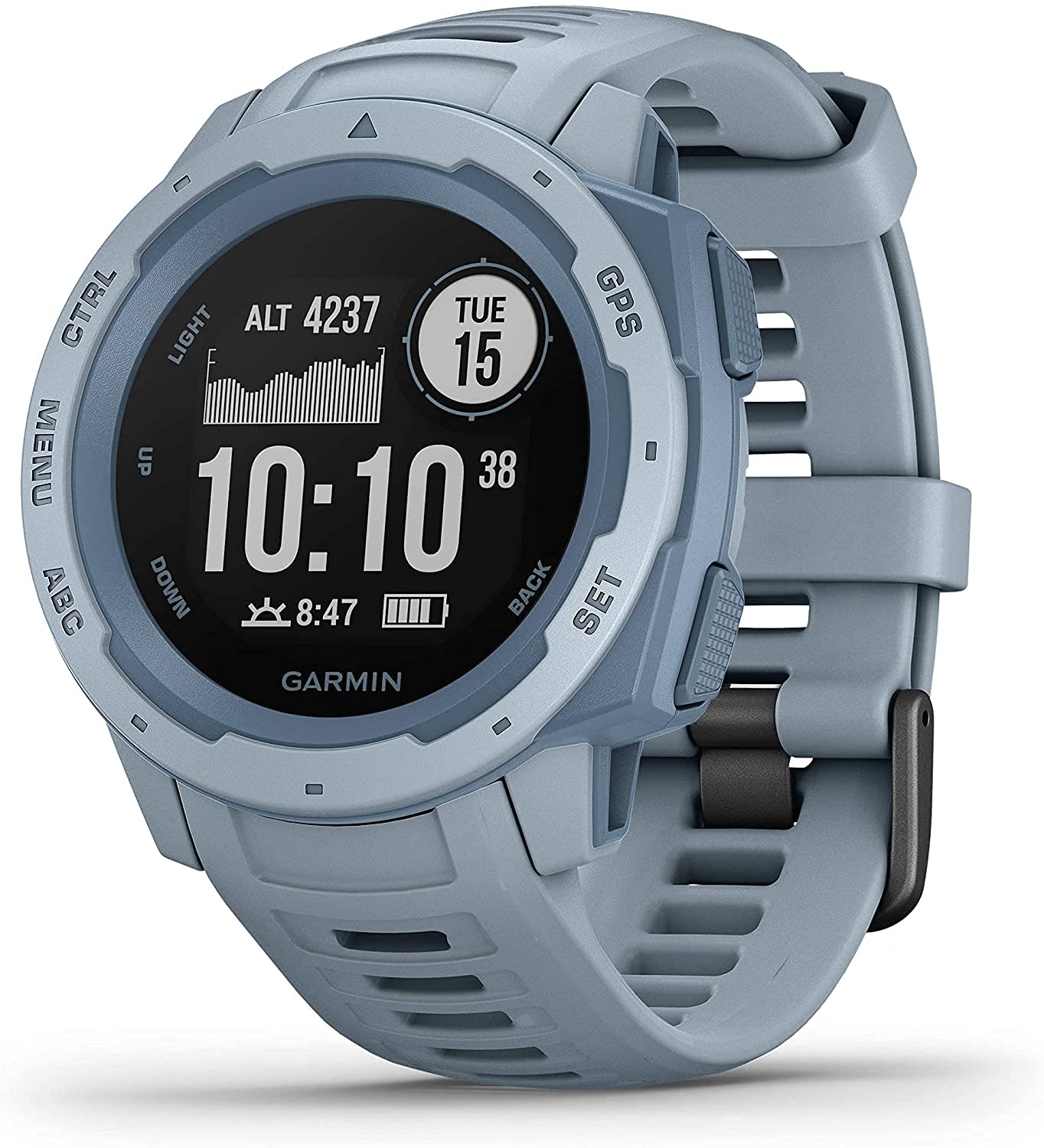 Garmin 本能、坚固耐用的户外手表，带 GPS、GLONASS 和 Galileo、心率监测和 3 轴指南...