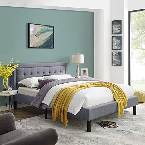Decoro 经典品牌Mornington King床头板和床架，灰色