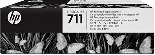 HP 711 DesignJet 打印头更换套件 (C1Q10A)，适用于 DesignJet T530、T525、T520、T130、T125、T120 和 T100 大幅面绘图仪打印机