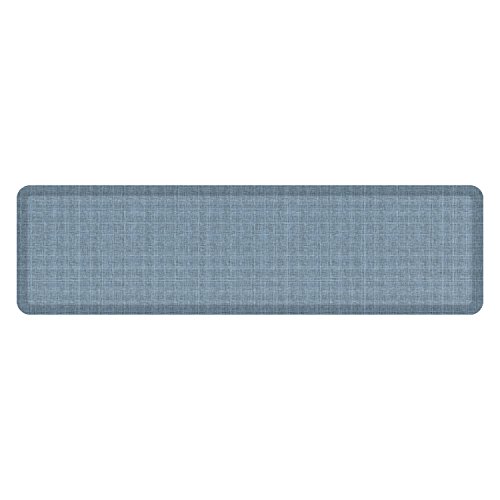 NewLife by GelPro 防疲劳设计师舒适厨房地板垫，20x72英寸，花呢绣球花防染色表面，具有3/4？厚实的人体工学泡沫芯