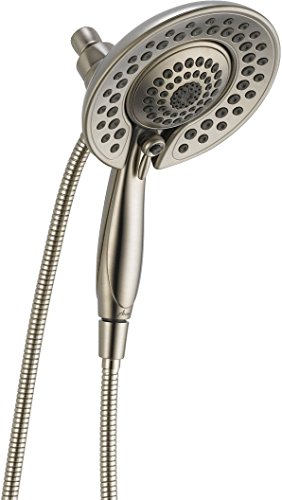 Delta Faucet 5喷触摸清洁In2ition 2合1双手持花洒，带软管，不锈钢58569-SS-PK...