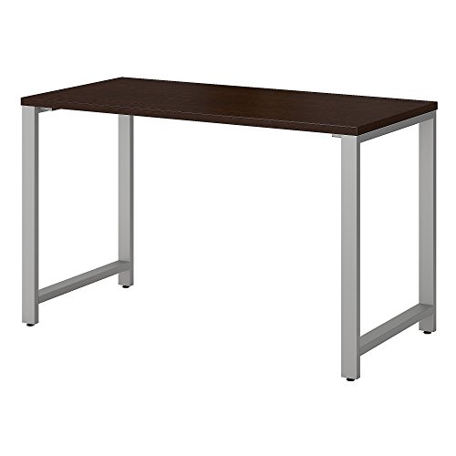 Bush Business Furniture 带金属脚的400系列桌子，48W x 24D，摩卡樱桃木