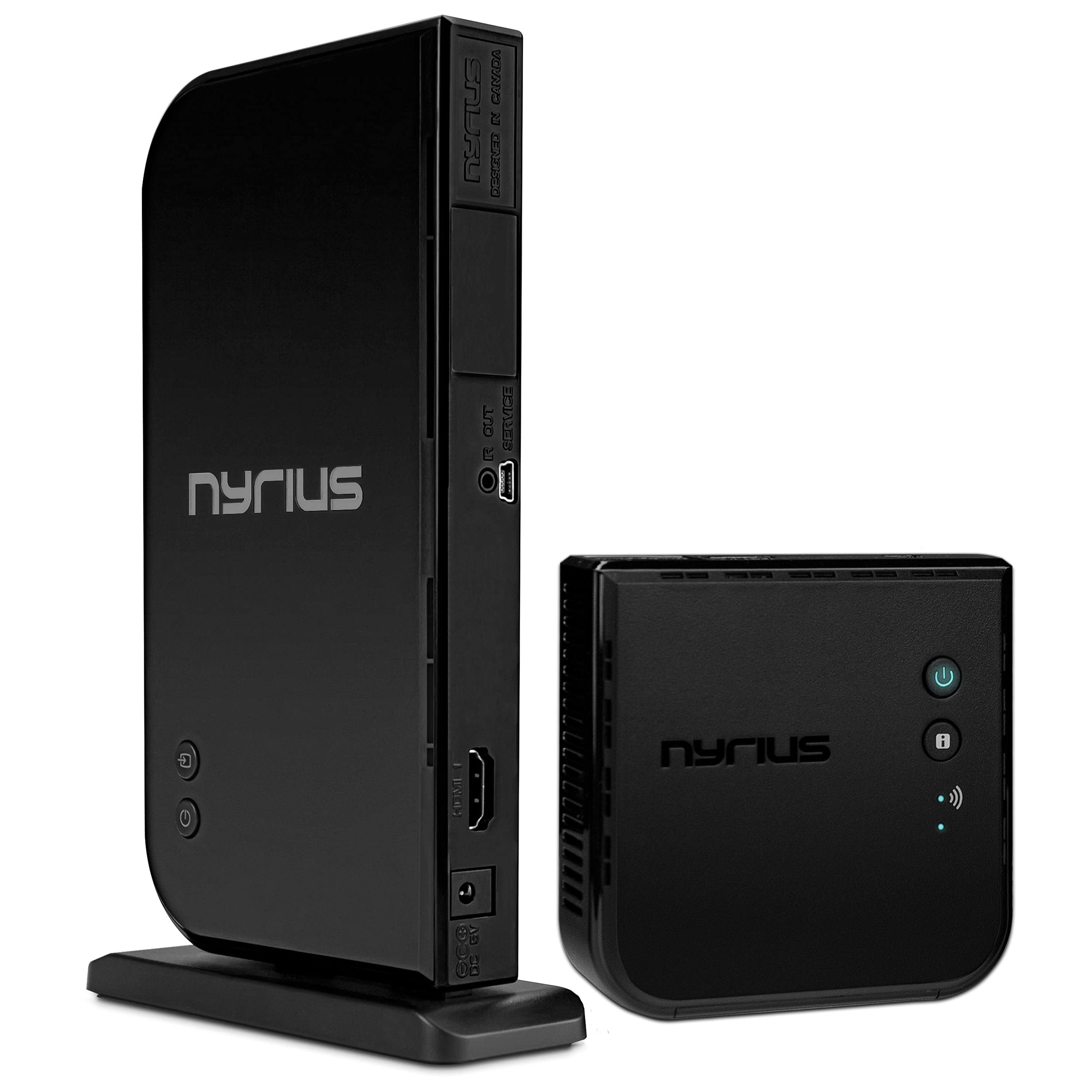 Nyrius Aries 家用 HDMI 数字无线发射器和接收器，适用于高清 1080p 视频流、有线电视盒、卫星、蓝光、DVD、PS3、PS4、笔记本电脑、PC (NAVS500)