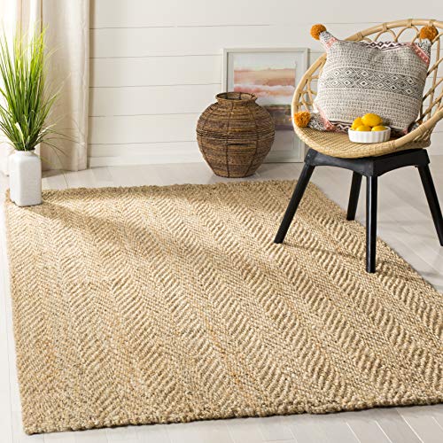 Safavieh 天然纤维系列NF263A手织黄麻地毯，8'x 10'