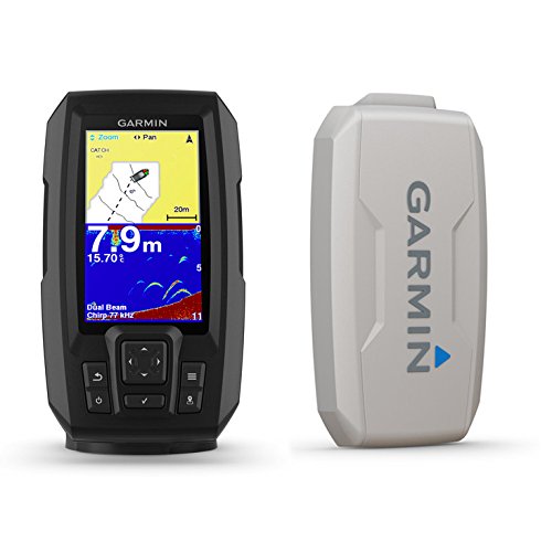 Garmin Striker Plus 4，带双光束传感器和保护盖，4 英寸屏幕 010-01870-00