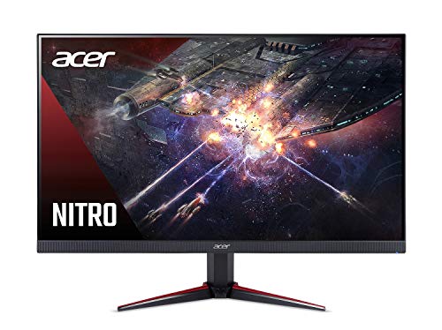  Acer Nitro VG240Y Pbiip 23.8 英寸全高清 (1920 x 1080) IPS 游戏显示器，采用 AMD Radeon FREESYNC 技术，零帧，144Hz，1ms VRB，（2 个 HDMI 2.0 端口和 1 个显示端口），黑色...