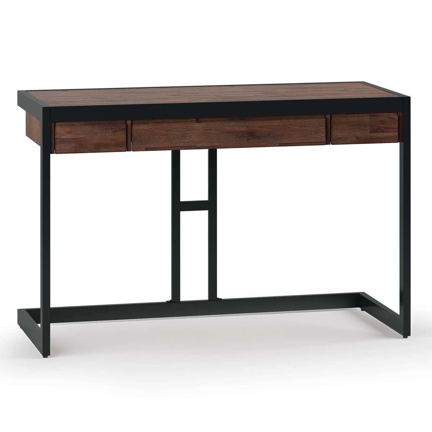 SIMPLIHOME Erina 实木和金属现代工业 60 英寸宽家庭办公桌