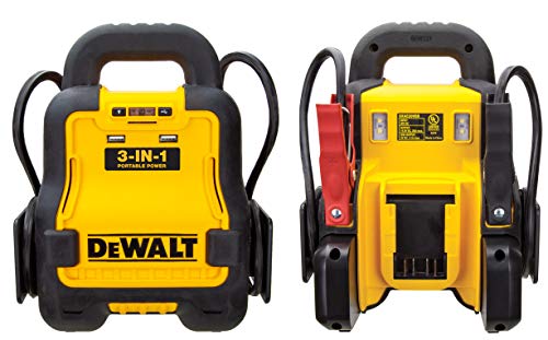 DEWALT DXAE20VBB 汽车电池升压器和带 USB 充电站的 12V 应急启动器：由标准 20V MAX 和 FLEXVOLT 工具电池供电