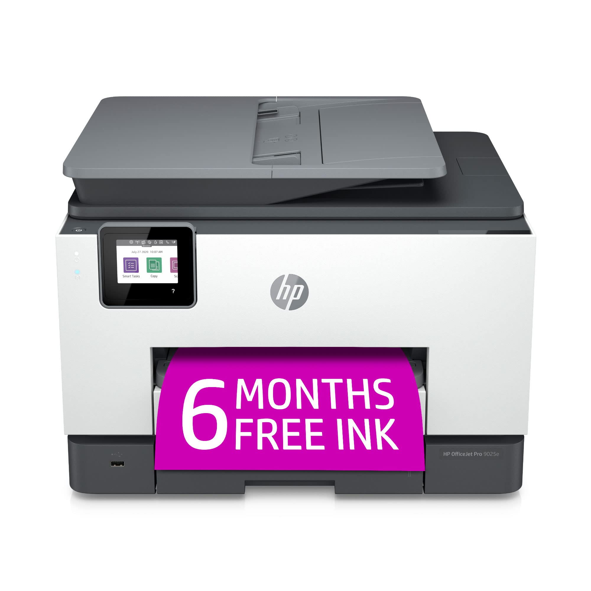 HP OfficeJet Pro 9025e 无线彩色一体式打印机，附赠 6 个月 Instant Ink +...