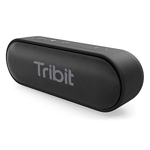  Tribit 蓝牙扬声器，XSound Go 扬声器，具有 16W 响亮声音和更深沉的低音，24 小时播放时间，IPX7 防水，蓝牙 5.0 TWS 配对便携式无线扬声器，适合家庭、户...