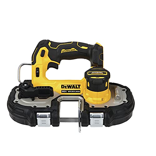 DEWALT DCS377B 20V 最大原子无刷锂离子 1-3/4 英寸无绳紧凑型带锯（仅限工具）