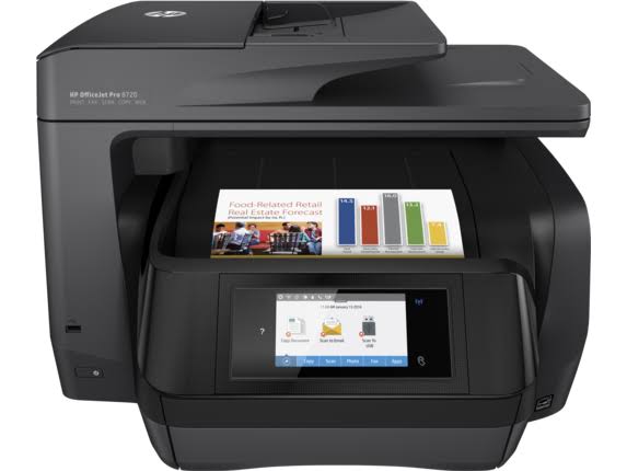 Hewlett Packard 具有移动打印功能的OfficeJet Pro 8720无线多合一照片打印机，支持即时墨水（M9L74A）