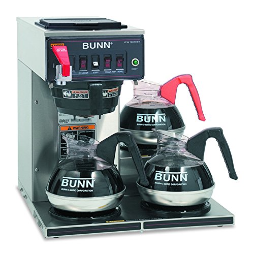 BUNN 12950.0212 CWTF15-3 自动商用咖啡机，带 3 个下部加热器 (120V)