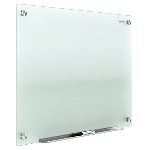 ACCO Brands 四重玻璃白板，无磁性干擦白板，4'x 3'，磨砂表面，无穷大（G4836F）