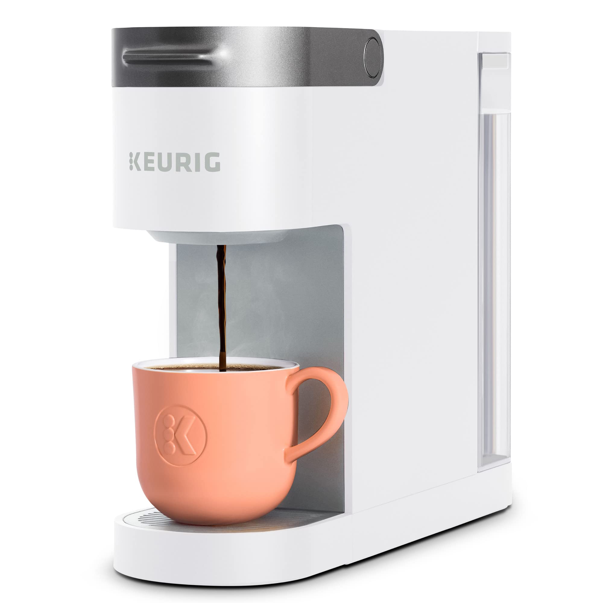Keurig K- Slim 单份 K-Cup Pod 咖啡机，多流技术，白色