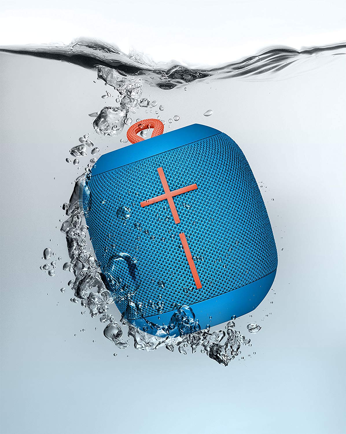 Logitech Ultimate Ears WONDERBOOM便携式蓝牙扬声器– IPX7防水– 10小时电池寿命-零蓝