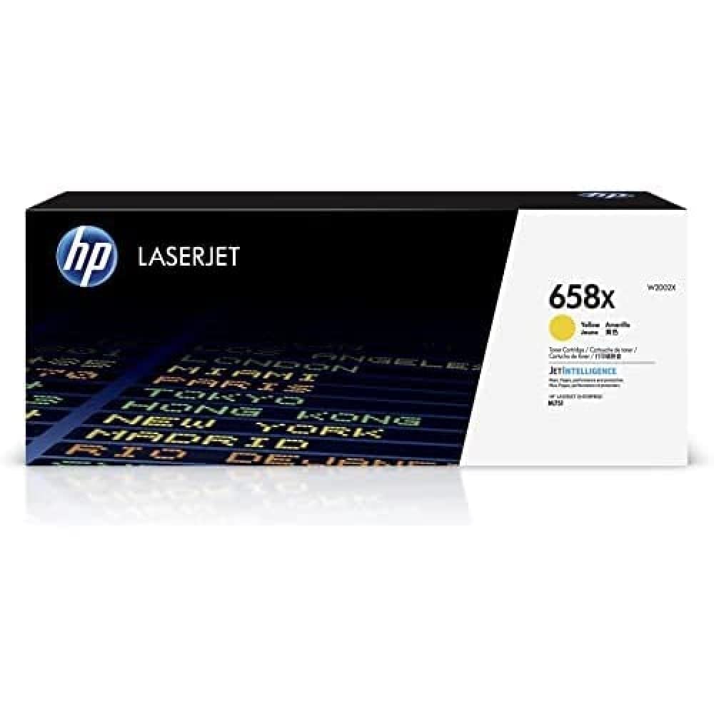 HP 原装658X黄色高印量墨粉盒|适用于 Color LaserJet Enterprise M751 系列 | W2002X