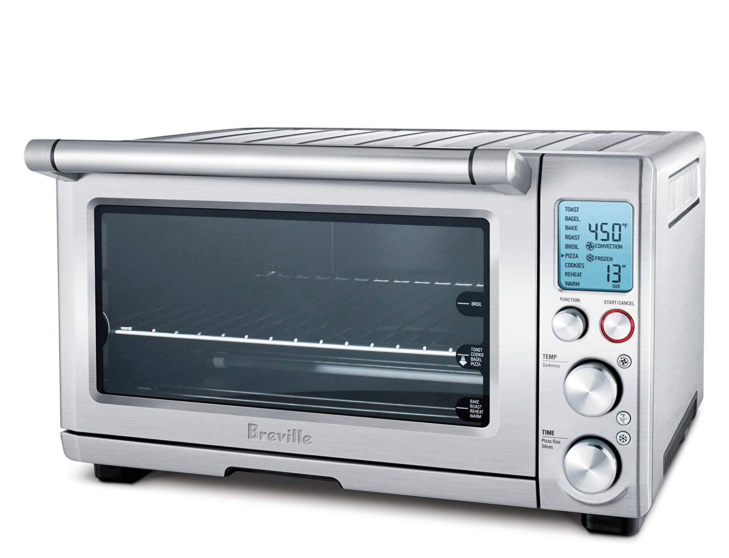 Breville BOV800XL智能烤箱1800瓦对流电烤箱，配备Element IQ，银色...