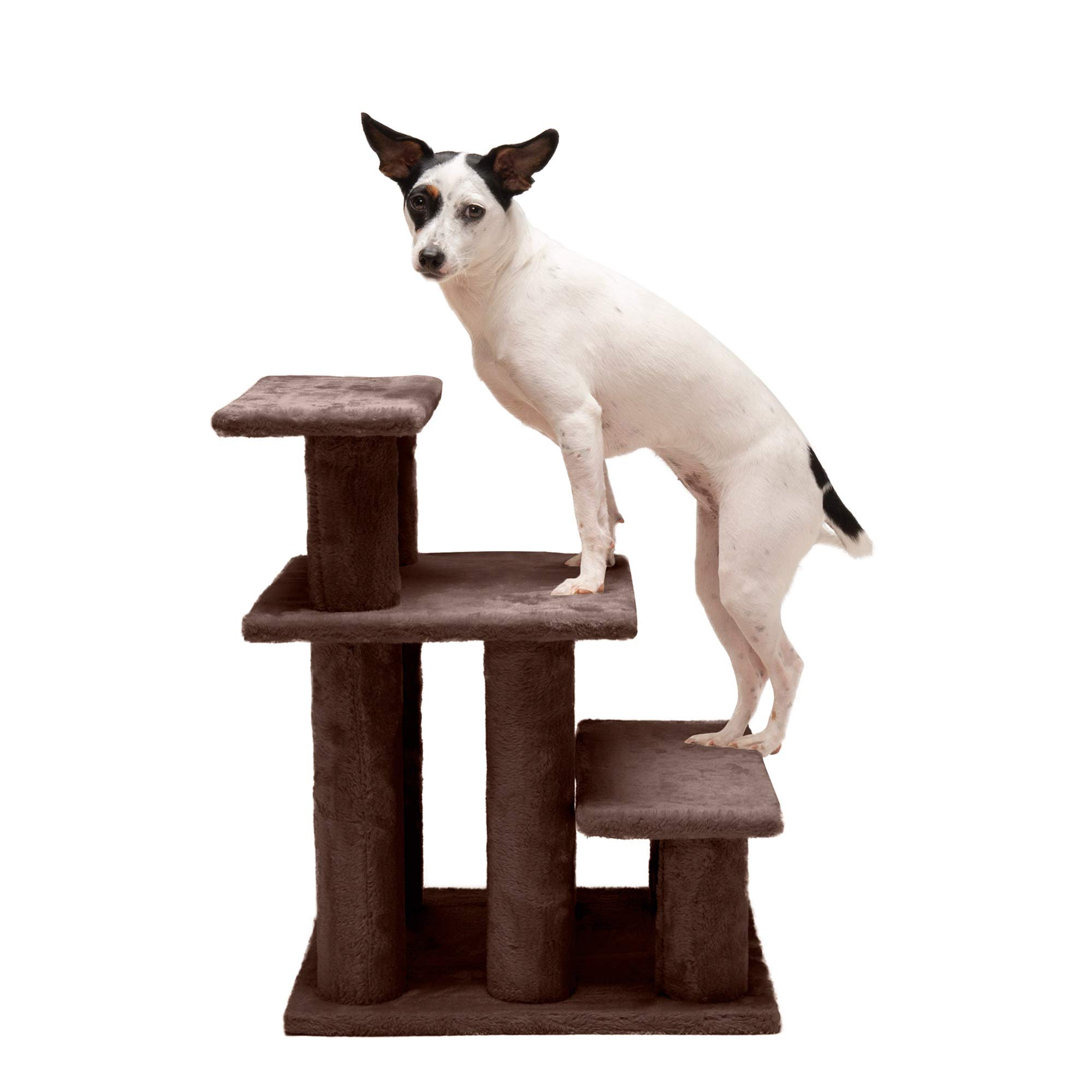 Furhaven Steady Paws 简易多级宠物楼梯，适用于小型、中型和大型狗和猫的高床、沙发和家具 -...