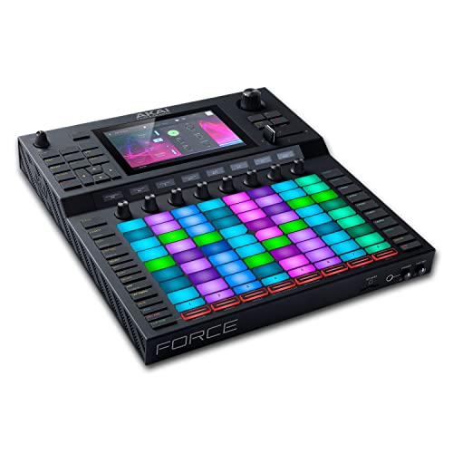 Akai Professional FORCE - 独立音乐制作、MIDI 音序器和带合成引擎的 DJ 系统、MPC 采样和 Ableton 风格剪辑启动