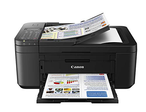 Canon PIXMA TR4527 无线彩色照片打印机，带扫描仪、复印机和传真机，黑色
