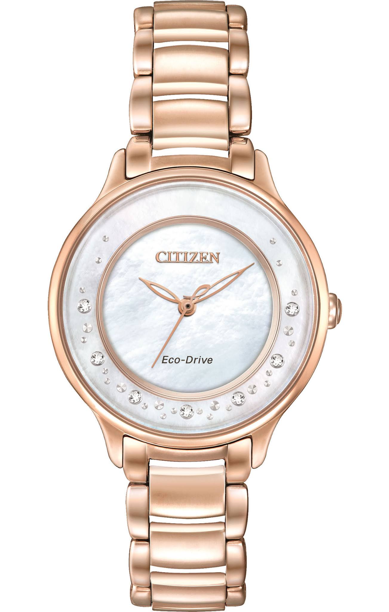 Citizen Watch Company 公民Eco-Drive女士EM0382-86D Circle of Time玫瑰金手表