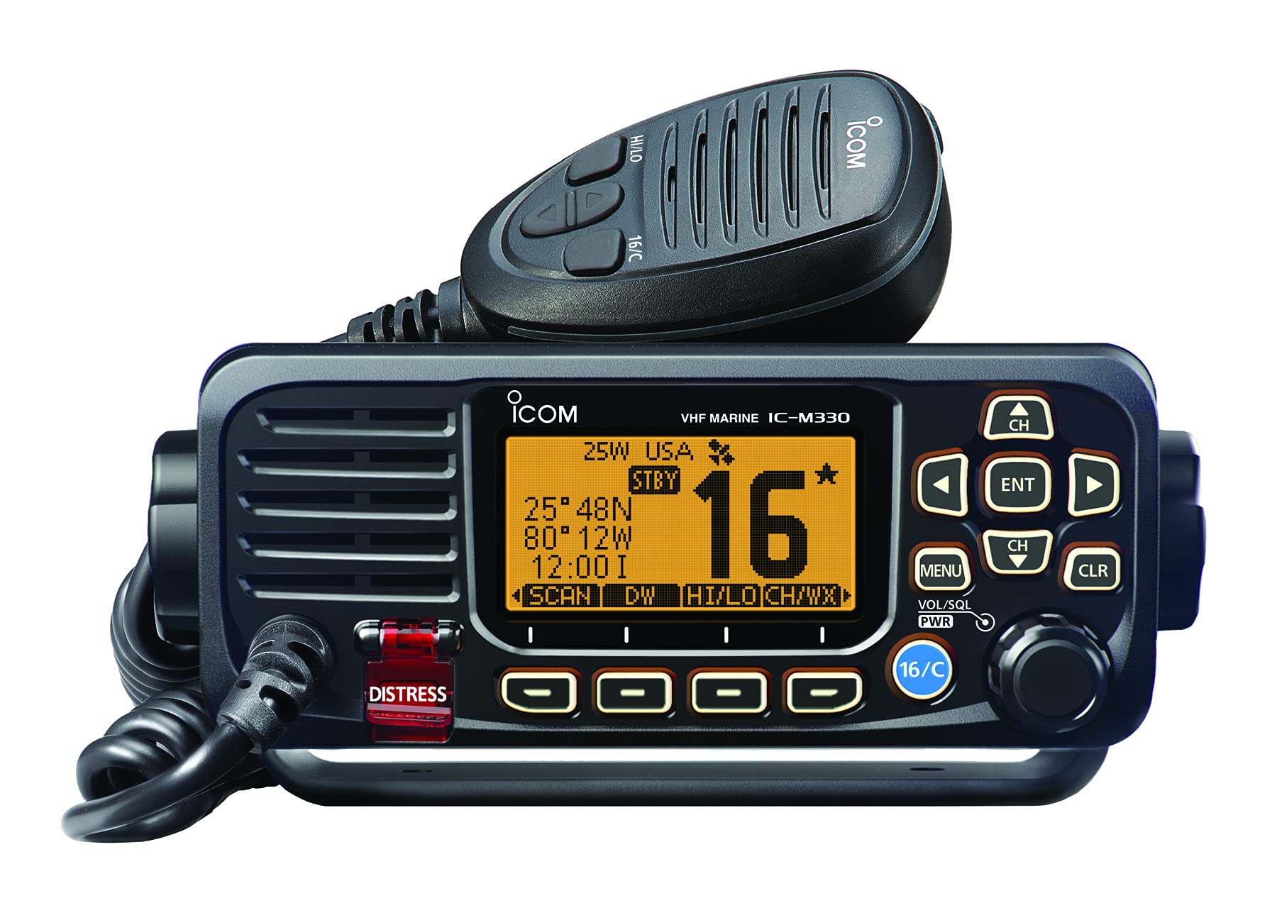 ICOM VHF，基本，紧凑，黑色，标准，M330