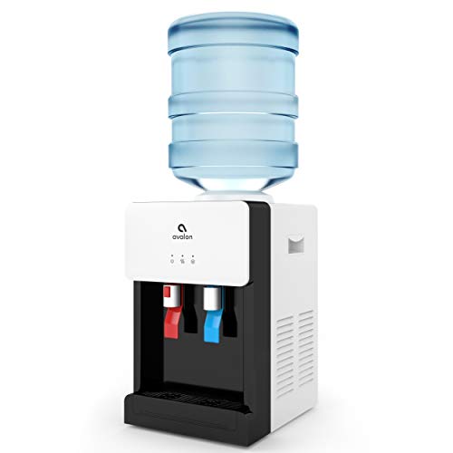 Avalon 优质热/冷顶部装载台面饮水机，带儿童安全锁。 UL/能源之星认证 - 白色 - A1CTWTRCLRWHT